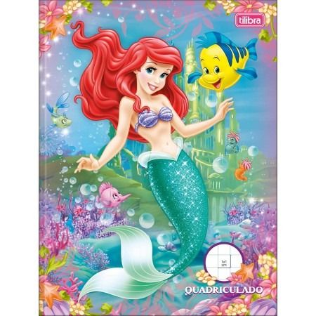 CADERNO QUADRICULADO 1X1 PRINCESAS
